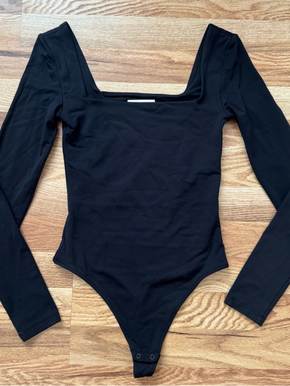 Aritzia Babaton Black Squareneck Bodysuit Size XS
